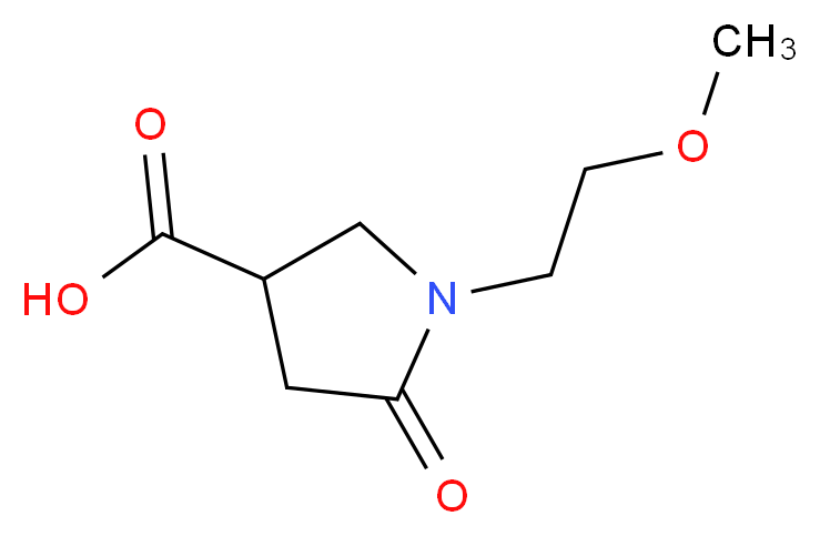 1-(2-methoxyethyl)-5-oxopyrrolidine-3-carboxylic acid_Molecular_structure_CAS_)