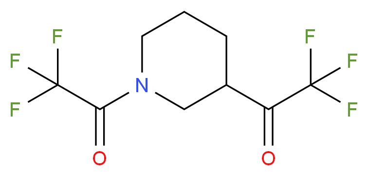 2,2,2-Trifluoro-1-[1-(2,2,2-trifluoroacetyl) -3-piperidyl]ethanone_Molecular_structure_CAS_1159982-57-6)