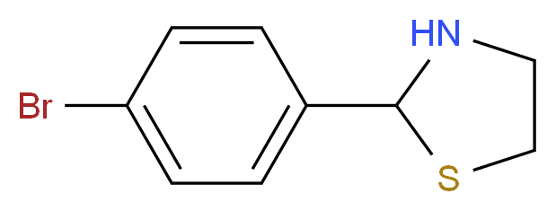 2-(4-Bromo-phenyl)-thiazolidine_Molecular_structure_CAS_67086-81-1)