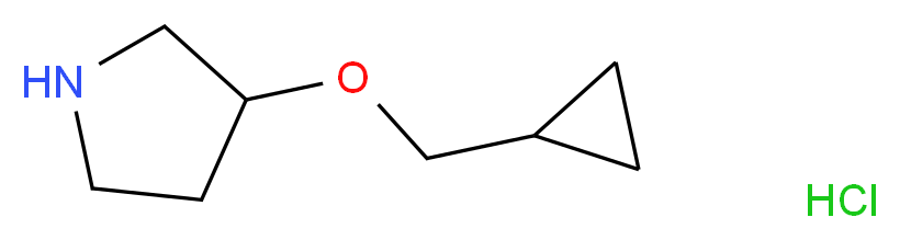 3-(Cyclopropylmethoxy)pyrrolidine hydrochloride_Molecular_structure_CAS_)