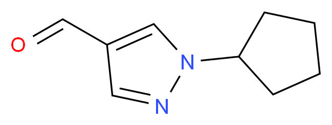 1-Cyclopentyl-1H-pyrazole-4-carbaldehyde_Molecular_structure_CAS_1170364-22-3)