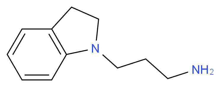 3-(2,3-dihydro-1H-indol-1-yl)propan-1-amine_Molecular_structure_CAS_61123-70-4)