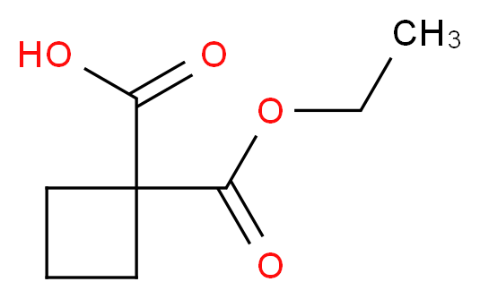 1-(ethoxycarbonyl)cyclobutane-1-carboxylic acid_Molecular_structure_CAS_)