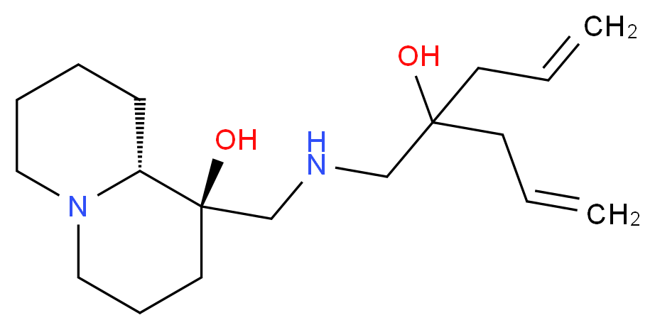 (1R,9aR)-1-{[(2-allyl-2-hydroxypent-4-en-1-yl)amino]methyl}octahydro-2H-quinolizin-1-ol_Molecular_structure_CAS_)