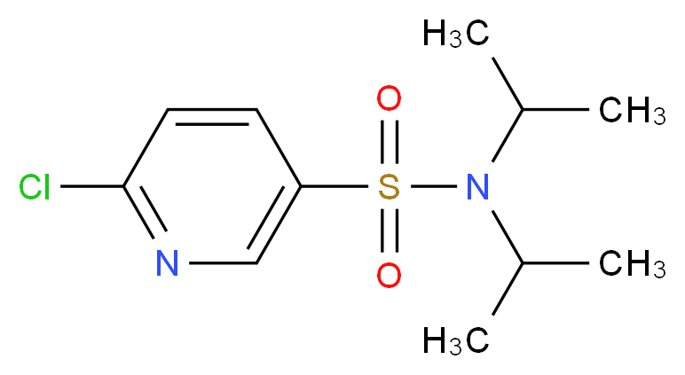 6-chloro-N,N-bis(propan-2-yl)pyridine-3-sulfonamide_Molecular_structure_CAS_)