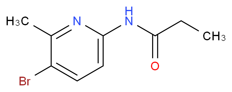 N-(5-bromo-6-methyl-2-pyridinyl)propanamide_Molecular_structure_CAS_638140-68-8)