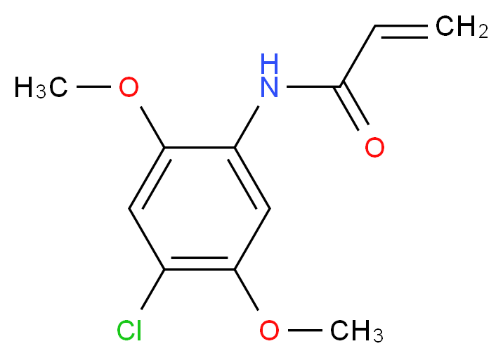 N-(4-chloro-2,5-dimethoxyphenyl)prop-2-enamide_Molecular_structure_CAS_)