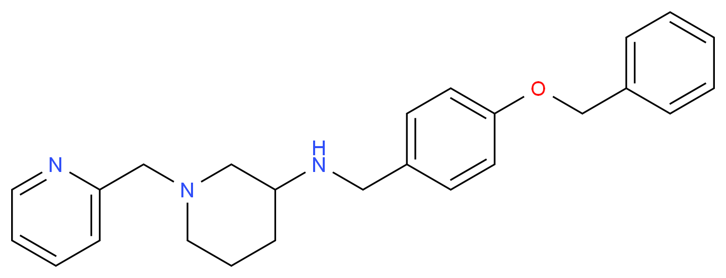 N-[4-(benzyloxy)benzyl]-1-(2-pyridinylmethyl)-3-piperidinamine_Molecular_structure_CAS_)