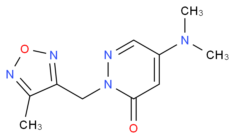 5-(dimethylamino)-2-[(4-methyl-1,2,5-oxadiazol-3-yl)methyl]pyridazin-3(2H)-one_Molecular_structure_CAS_)