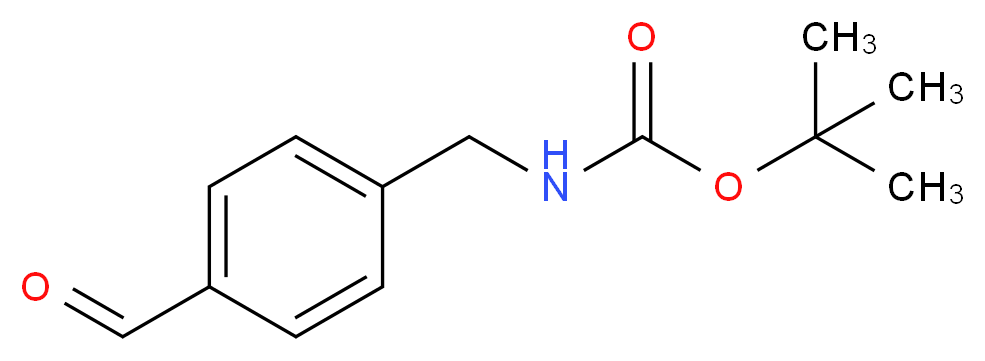 tert-Butyl N-(4-formylbenzyl)carbamate_Molecular_structure_CAS_156866-52-3)