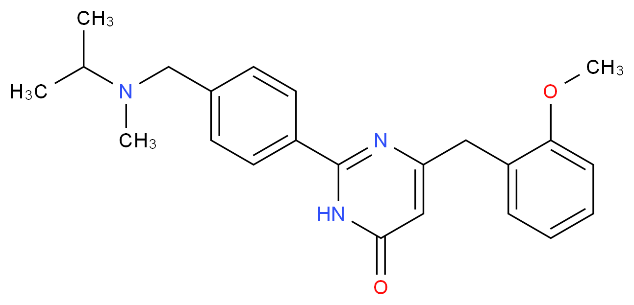 2-(4-{[isopropyl(methyl)amino]methyl}phenyl)-6-(2-methoxybenzyl)-4(3H)-pyrimidinone_Molecular_structure_CAS_)
