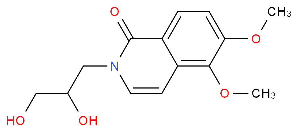 2-(2,3-dihydroxypropyl)-5,6-dimethoxyisoquinolin-1(2H)-one_Molecular_structure_CAS_)