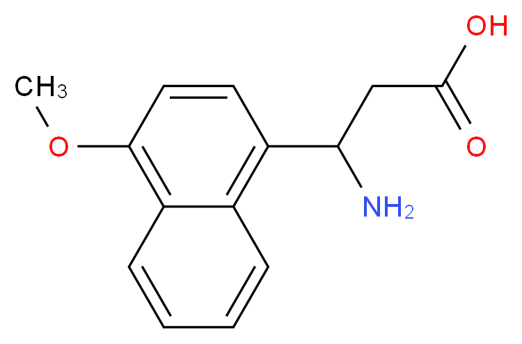 3-Amino-3-(4-methoxy-1-naphthyl)-propanoic acid_Molecular_structure_CAS_499987-13-2)
