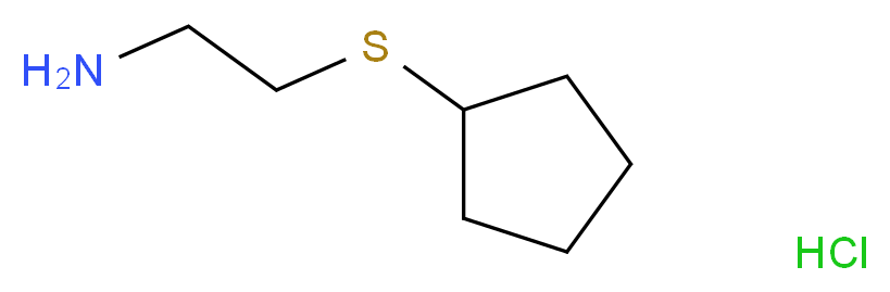 [(2-aminoethyl)sulfanyl]cyclopentane hydrochloride_Molecular_structure_CAS_)