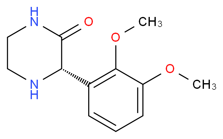 (S)-3-(2,3-DIMETHOXY-PHENYL)-PIPERAZIN-2-ONE_Molecular_structure_CAS_)