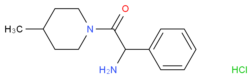 2-amino-1-(4-methylpiperidin-1-yl)-2-phenylethan-1-one hydrochloride_Molecular_structure_CAS_)