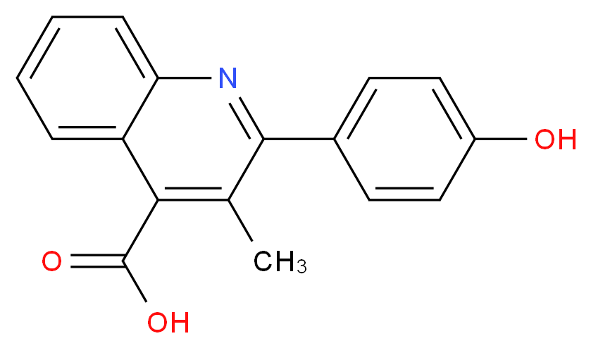 2-(4-Hydroxyphenyl)-3-methyl-4-quinolinecarboxylic acid_Molecular_structure_CAS_107419-49-8)