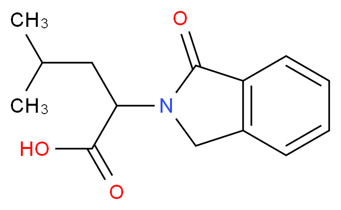 4-Methyl-2-(1-oxo-1,3-dihydro-2H-isoindol-2-yl)-pentanoic acid_Molecular_structure_CAS_)