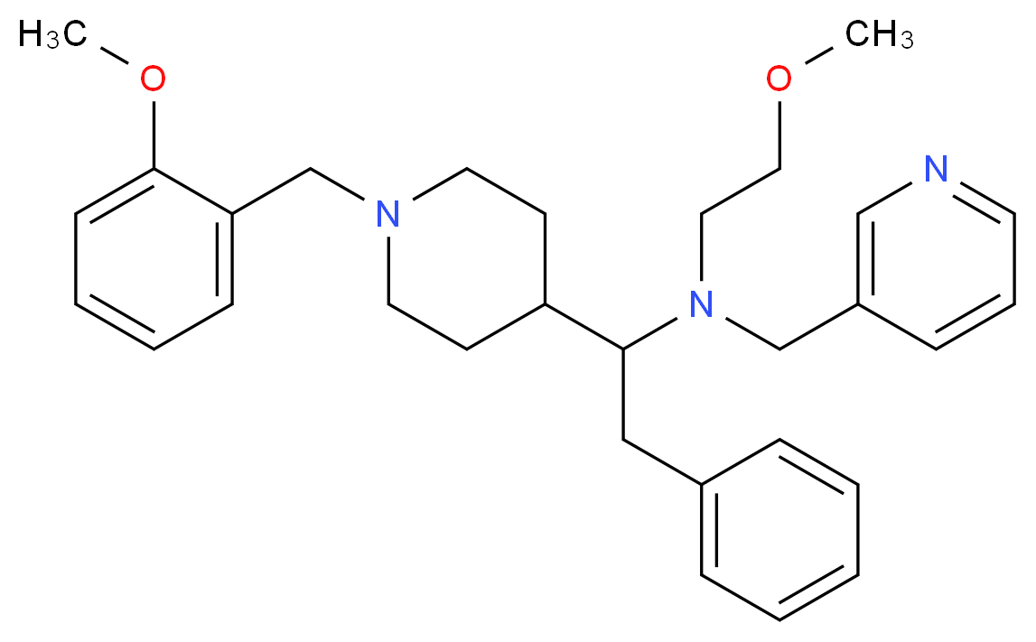 1-[1-(2-methoxybenzyl)-4-piperidinyl]-N-(2-methoxyethyl)-2-phenyl-N-(3-pyridinylmethyl)ethanamine_Molecular_structure_CAS_)