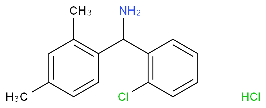 (2-chlorophenyl)(2,4-dimethylphenyl)methanamine hydrochloride_Molecular_structure_CAS_)