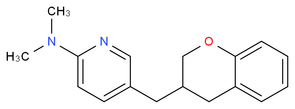 5-(3,4-dihydro-2H-chromen-3-ylmethyl)-N,N-dimethylpyridin-2-amine_Molecular_structure_CAS_)