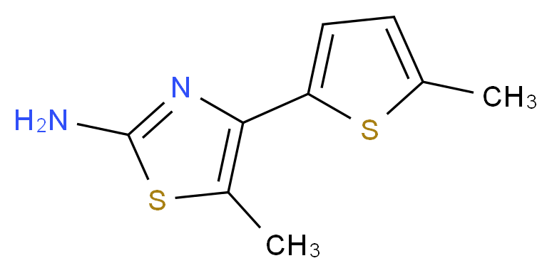 5-methyl-4-(5-methylthien-2-yl)-1,3-thiazol-2-amine_Molecular_structure_CAS_)