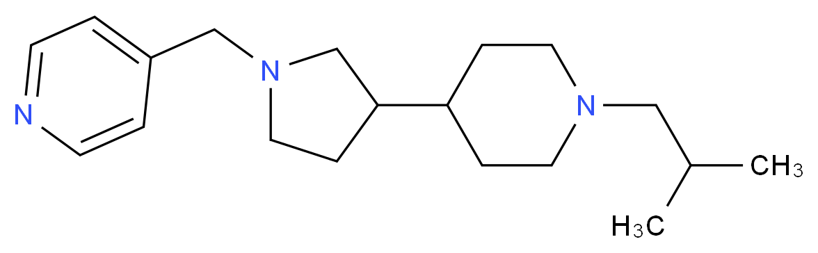 4-{[3-(1-isobutyl-4-piperidinyl)-1-pyrrolidinyl]methyl}pyridine_Molecular_structure_CAS_)