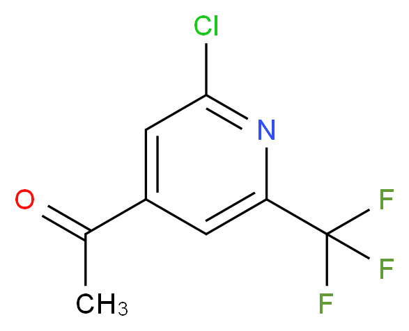 1-(2-chloro-6-(trifluoromethyl)pyridin-4-yl)ethanone_Molecular_structure_CAS_1060810-89-0)