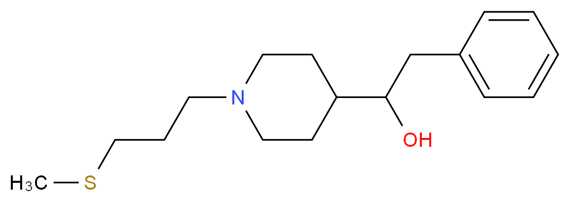 1-{1-[3-(methylthio)propyl]-4-piperidinyl}-2-phenylethanol_Molecular_structure_CAS_)
