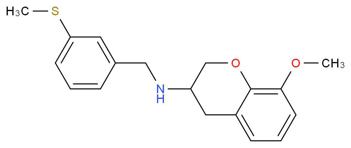 (8-methoxy-3,4-dihydro-2H-chromen-3-yl)[3-(methylthio)benzyl]amine_Molecular_structure_CAS_)