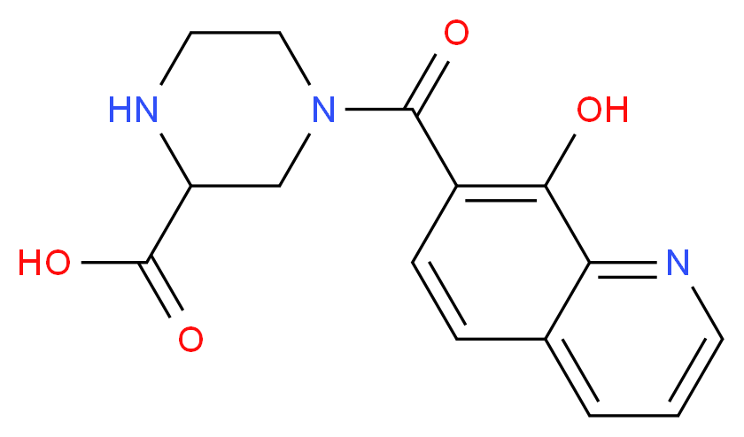4-[(8-hydroxyquinolin-7-yl)carbonyl]piperazine-2-carboxylic acid_Molecular_structure_CAS_)