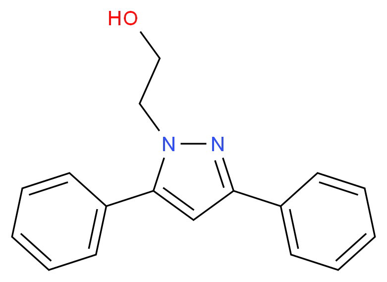 2-(3,5-diphenyl-1H-pyrazol-1-yl)ethan-1-ol_Molecular_structure_CAS_)