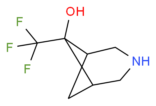 6-(trifluoromethyl)-3-azabicyclo[3.1.1]heptan-6-ol_Molecular_structure_CAS_)