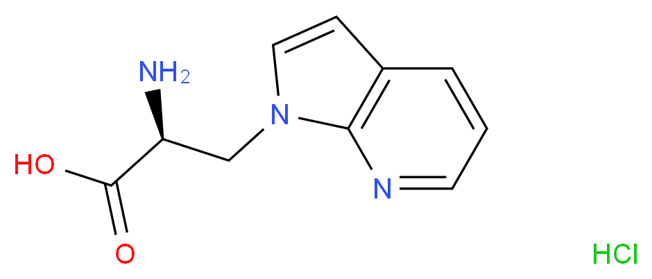 (2S)-2-amino-3-(1H-pyrrolo[2,3-b]pyridin-1-yl)propanoic acid hydrochloride_Molecular_structure_CAS_)