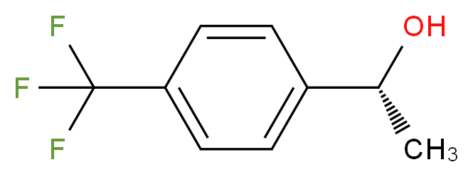 (1R)-1-[4-(Trifluoromethyl)phenyl]ethan-1-ol_Molecular_structure_CAS_)