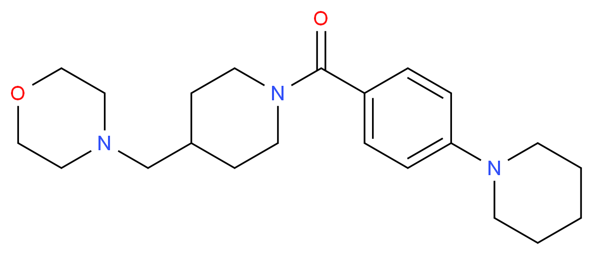 4-({1-[4-(1-piperidinyl)benzoyl]-4-piperidinyl}methyl)morpholine_Molecular_structure_CAS_)