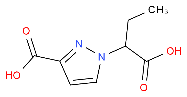1-(1-carboxypropyl)-1H-pyrazole-3-carboxylic acid_Molecular_structure_CAS_)