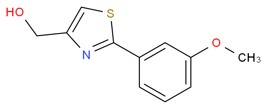 [2-(3-METHOXY-PHENYL)-THIAZOL-4-YL]-METHANOL_Molecular_structure_CAS_885280-53-5)