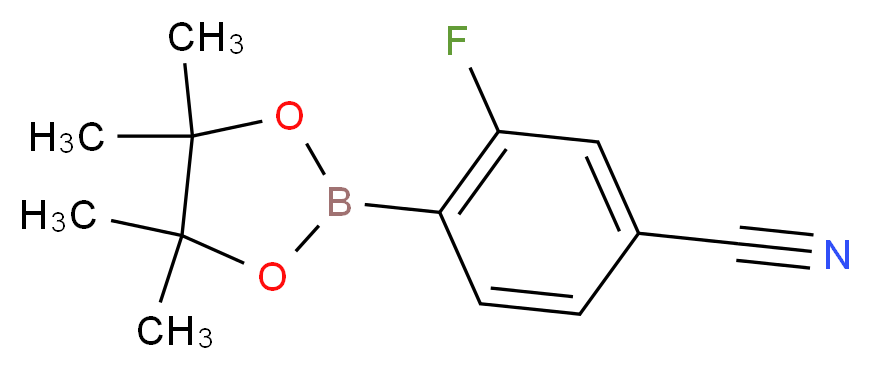 4-Cyano-2-fluorobenzeneboronic acid pinacol ester_Molecular_structure_CAS_1035235-29-0)