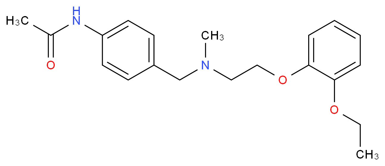 N-(4-{[[2-(2-ethoxyphenoxy)ethyl](methyl)amino]methyl}phenyl)acetamide_Molecular_structure_CAS_)