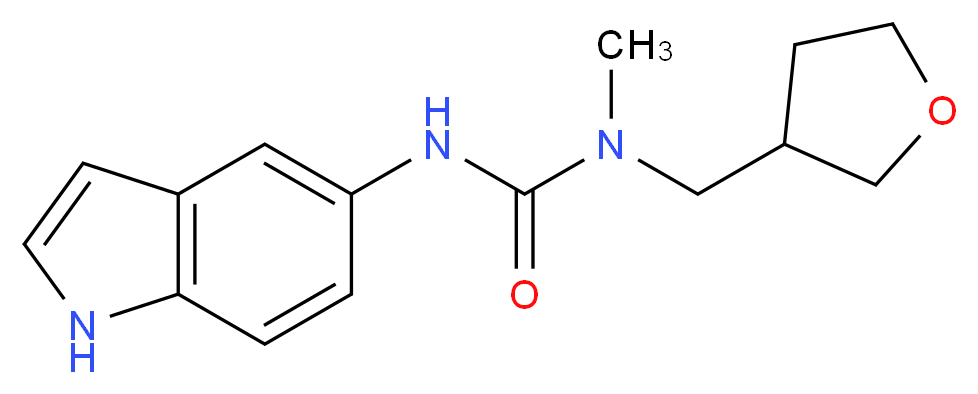 N'-1H-indol-5-yl-N-methyl-N-(tetrahydrofuran-3-ylmethyl)urea_Molecular_structure_CAS_)