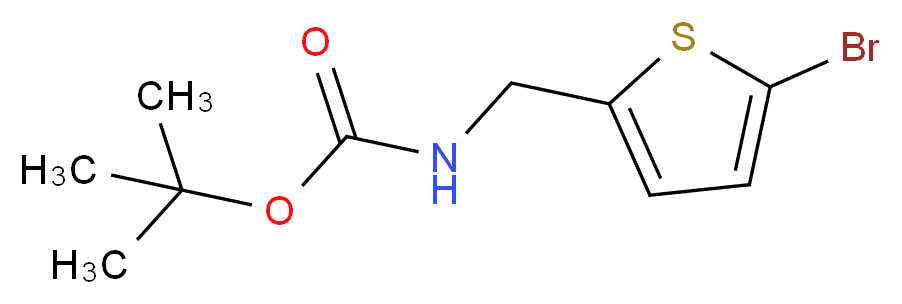 tert-butyl N-[(5-bromo-2-thienyl)methyl]carbamate_Molecular_structure_CAS_215183-27-0)