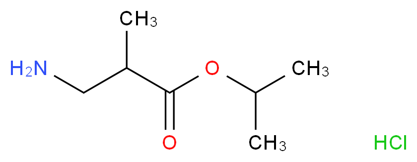 propan-2-yl 3-amino-2-methylpropanoate hydrochloride_Molecular_structure_CAS_)