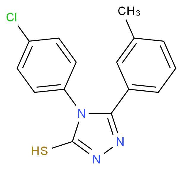 4-(4-chlorophenyl)-5-(3-methylphenyl)-4H-1,2,4-triazole-3-thiol_Molecular_structure_CAS_)