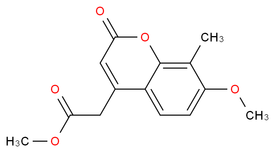 Methyl (7-methoxy-8-methyl-2-oxo-2H-chromen-4-yl)-acetate_Molecular_structure_CAS_)