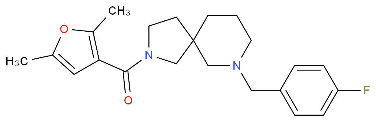 2-(2,5-dimethyl-3-furoyl)-7-(4-fluorobenzyl)-2,7-diazaspiro[4.5]decane_Molecular_structure_CAS_)