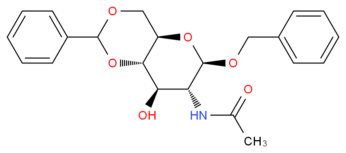 Benzyl 2-Acetamido-4,6-O-Benzylidene-2-Deoxy-β-D-Glucopyranoside_Molecular_structure_CAS_13343-61-8)