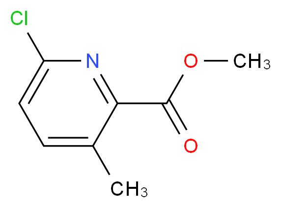 Methyl 6-chloro-3-methylpyridine-2-carboxylate_Molecular_structure_CAS_878207-92-2)