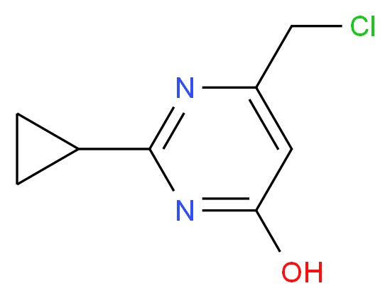 6-(Chloromethyl)-2-cyclopropylpyrimidin-4-ol_Molecular_structure_CAS_)