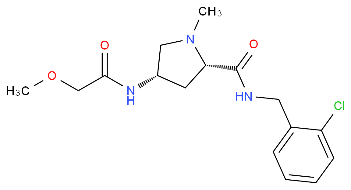 (2S,4S)-N-(2-chlorobenzyl)-4-[(methoxyacetyl)amino]-1-methylpyrrolidine-2-carboxamide_Molecular_structure_CAS_)